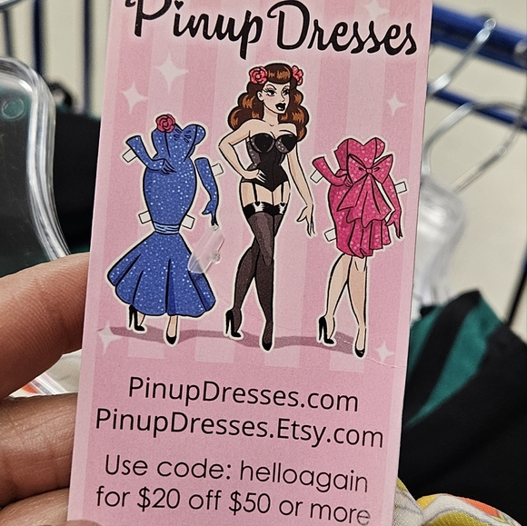 Pinup Dresses Vintage 50s 60s Colorful Chiffon Foral Dead-Stock Fabric Dress - Picture 9 of 12